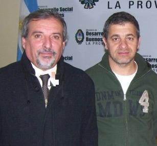 Javier Sampietro junto al Director de Tercera Edad Provincial, Claudio Santín.