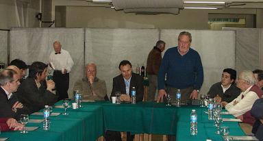 En la cabecera, Pablo Bruera, Luis Moos, Hugo Gailach y Carlos Litman Malis.