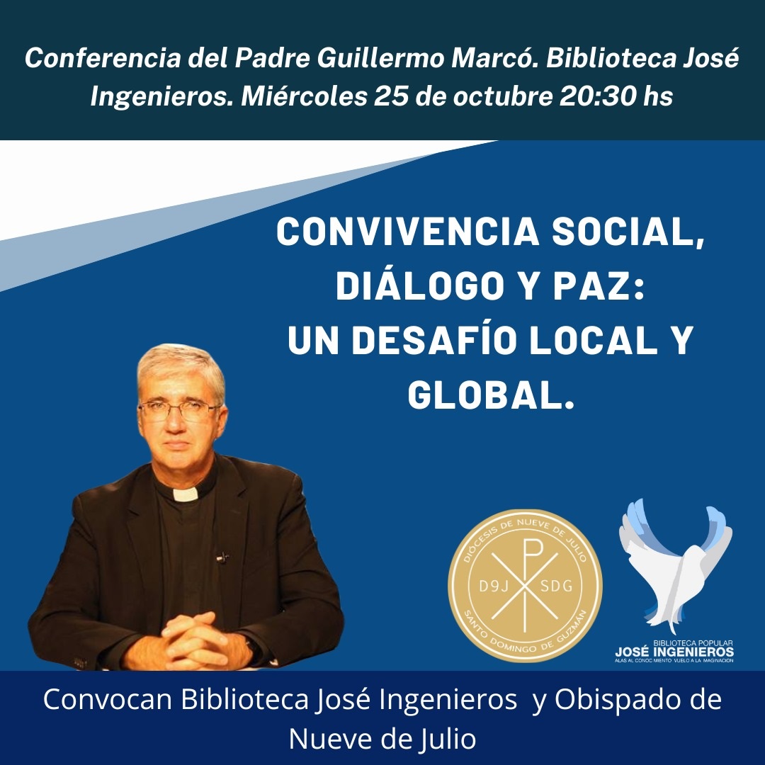 El Padre Guillermo Marcó Dará Una Charla En La Biblioteca Ingenieros Diario El 9 De Julio